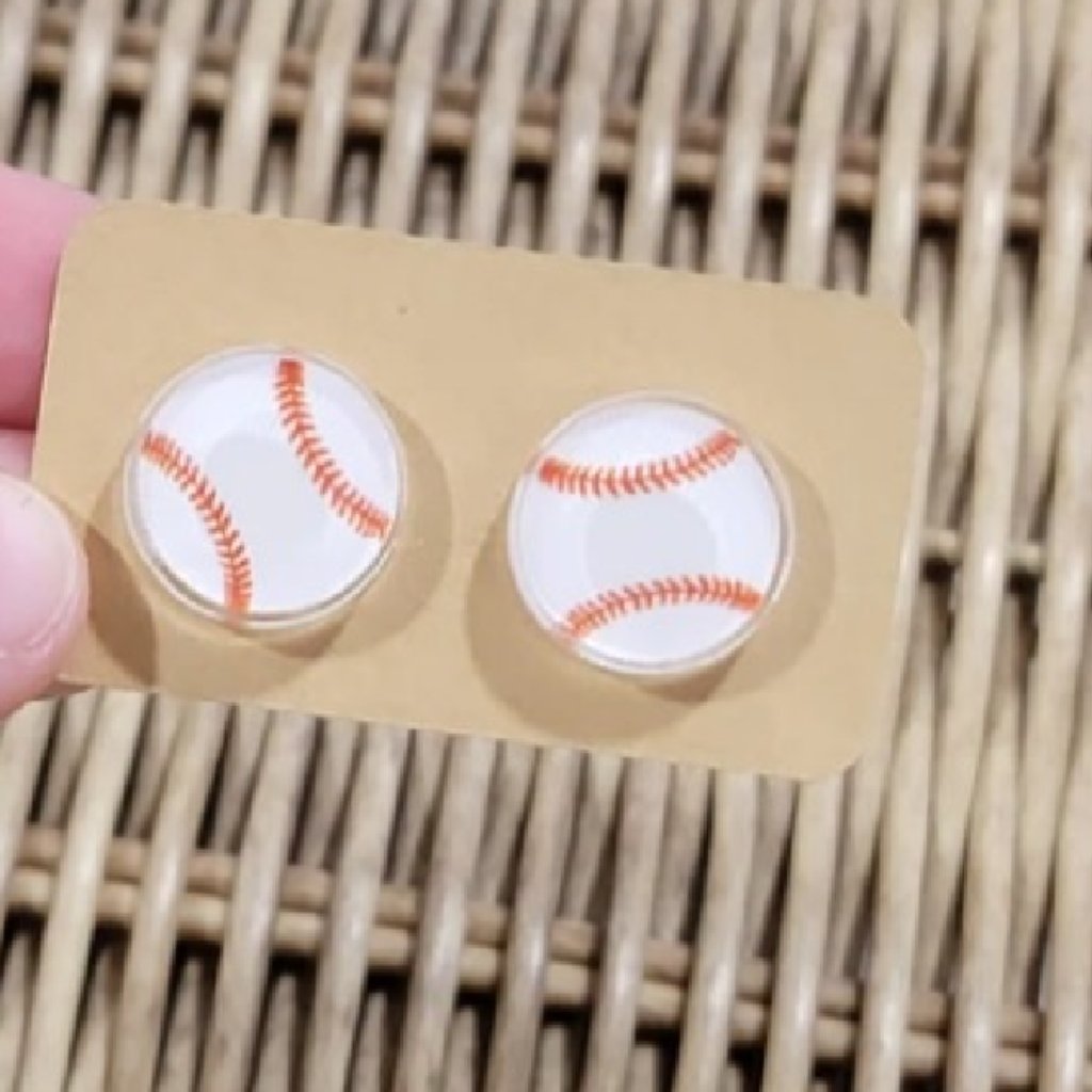 Nwt Baseball Studs